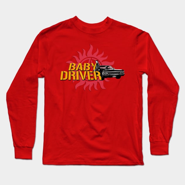 Dean - Baby Driver Long Sleeve T-Shirt by OddShapedChannel